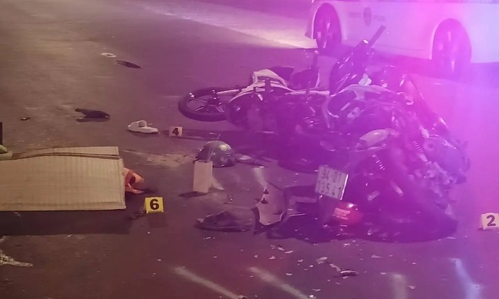 Bắt giữ tài xế xe tải tông loạt phương tiện dừng đèn đỏ ở Tiền Giang, 1 người tử vong