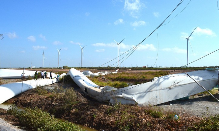 Vụ rơi cánh quạt điện gió ở Bạc Liêu: Thiệt hại khoảng 200 tỷ đồng