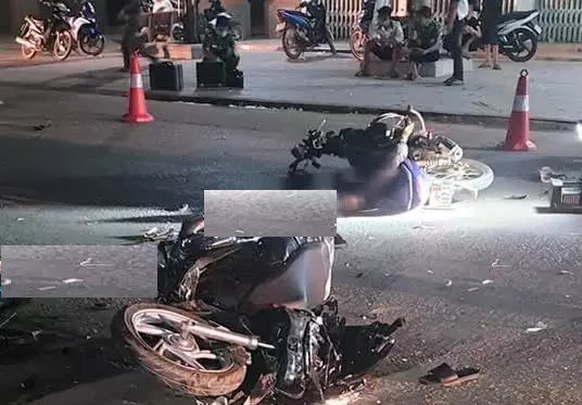 Xe máy đầu đầu kinh hoàng ở Thanh Hóa, 2 người chết