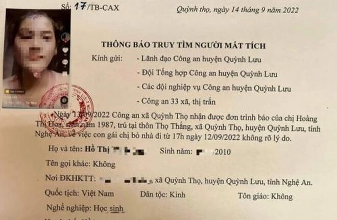 2 chị em họ quê Nghệ An  được thông báo 