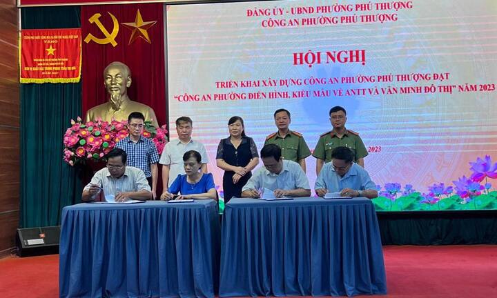 Quận Tây Hồ (Hà Nội): Hội nghị triển khai xây dựng “Công an phường điển hình, kiểu mẫu về an ninh trật tự (ANTT) và văn minh đô thị” năm 2023