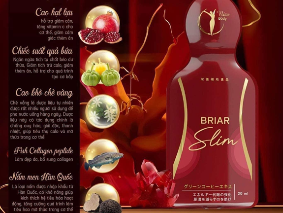 Trình làng siêu phẩm “ Nấm Men Giảm Cân Briar Slim” Điêu khắc body cho phái đẹp 