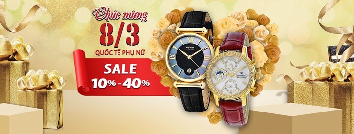 Gợi ý quà tặng đồng hồ cho ngày Quốc tế phụ nữ 8/3: Đảm bảo ghi điểm với người ấy
