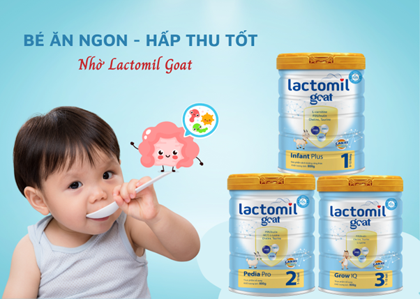 Giải pháp tiêu hóa dịu nhẹ cho bé từ sữa dê Lactomil Goat