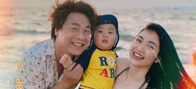 Những khoảnh khắc ngọt ngào của Hòa Minzy bên chồng thiếu gia và con trai