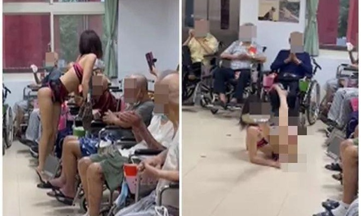 Viện dưỡng lão thuê vũ công thoát y biểu diễn trong tiệc Trung thu cho người già