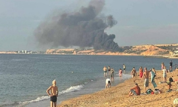 Nổ lớn do tai nạn máy bay tại căn cứ không quân Nga trên bán đảo Crimea