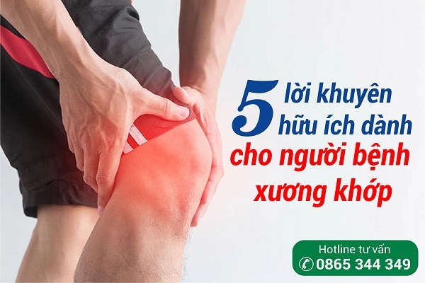 5 nguyên tắc đơn giản hỗ trợ điều trị bệnh xương khớp