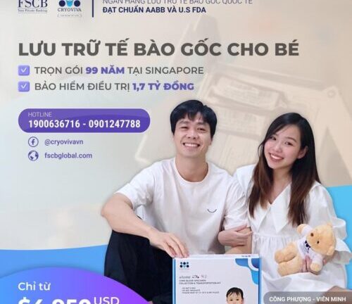 Công Phượng lưu trữ tế bào gốc cho con đầu lòng tại Cryoviva Vietnam