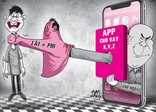 Lao động nghèo gặp họa khi vay tiền qua app trên mạng