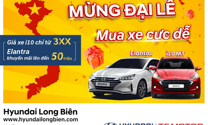Chương trình “Mừng đại lễ - Mua xe cực dễ” tại Hyundai Long Biên