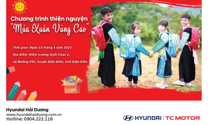 Gieo hạt yêu thương cùng Hyundai Hải Dương với “Mùa xuân vùng cao”
