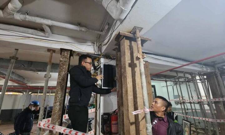 Vụ chung cư mini nứt toác cột bê tông ở Hà Nội: Chủ đầu tư phải sửa chữa, gia cố công trình