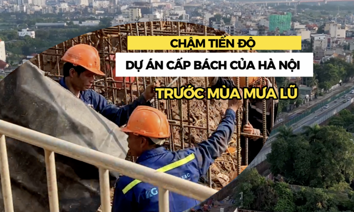 Dự án sửa đê chống lũ 815 tỷ đồng tại Hà Nội chậm tiến độ khi mùa mưa đang đến gần
