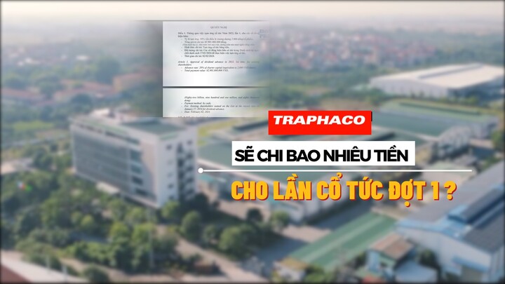 CTCP Traphaco sẽ chi bao nhiêu tiền cho lần cổ tức đợt 1/2023?