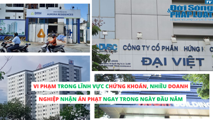 Vi phạm trong lĩnh vực chứng khoán, nhiều doanh nghiệp nhận án phạt ngay trong ngày đầu năm 