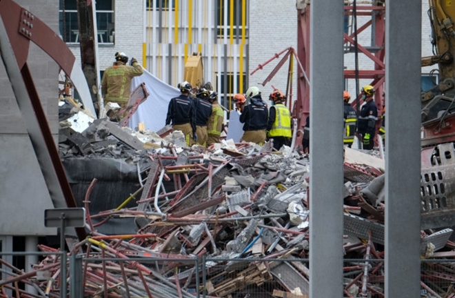 Sập công trình xây dựng trường học ở Bỉ, 5 công nhân thiệt mạng
