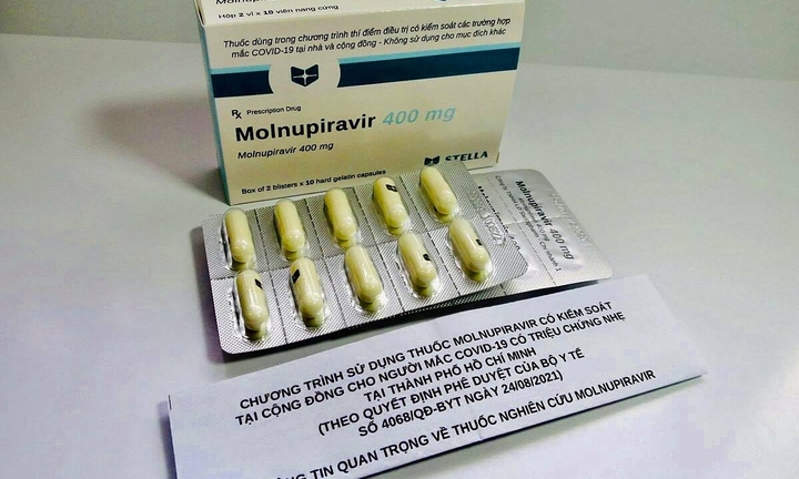 Bộ Y tế đưa thuốc kháng virus Molnupiravir đưa vào điều trị F0 tại nhà từ ngày 27/8