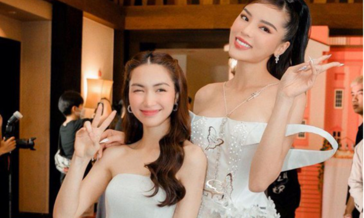 Hoà Minzy khoe nhan sắc xinh đẹp gợi cảm, tự tin đọ chiều cao với Hoa hậu Kỳ Duyên