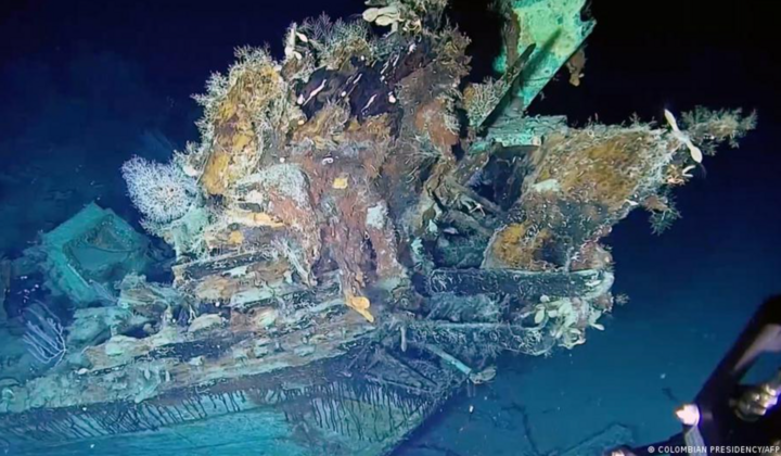 Công bố hình ảnh xác tàu đắm San José, chứa đầy vàng trị giá lên đến 17 tỷ USD