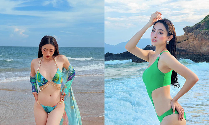 'Bỏng mắt' với những lần Hoa hậu Lương Thuỳ Linh diện bikini, khoe vóc dáng nuột nà