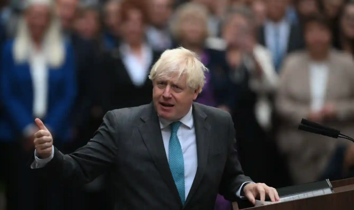 Ông Boris Johnson phát biểu trước khi rời nhiệm sở