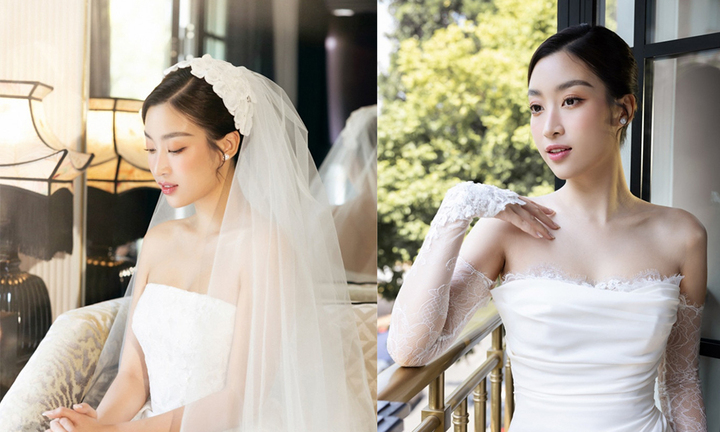 Lộ diện váy cưới của Hoa hậu Đỗ Mỹ Linh: Vừa trang trọng nhưng không kém phần quyến rũ