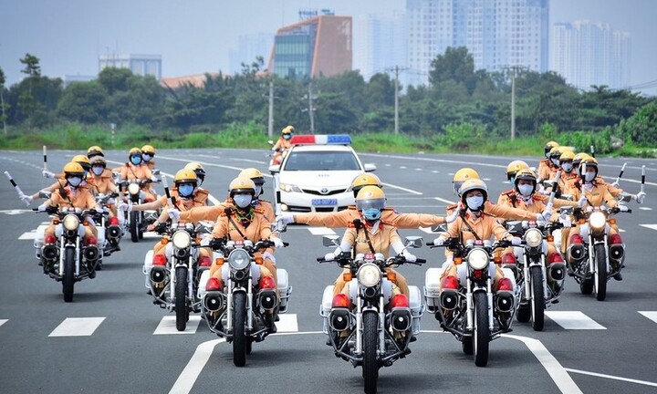 Công an Hà Nội tổ chức phân luồng giao thông đón đoàn khách quốc tế