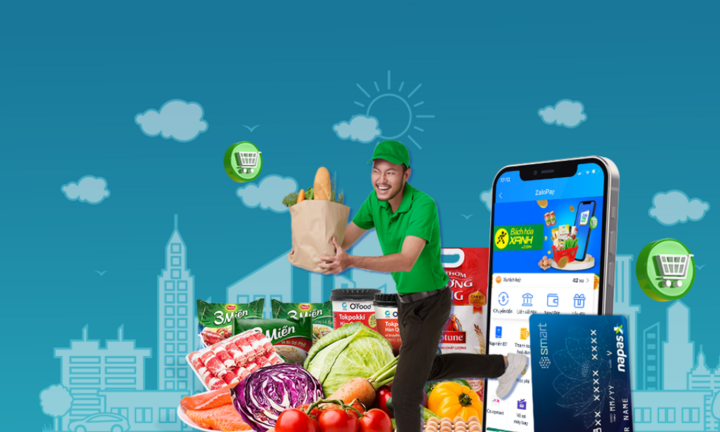 BIDV-ZaloPay tặng voucher 100.000đ cho khách hàng mua sắm tại Bách Hóa Xanh