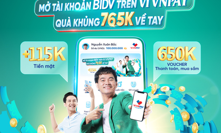 Ưu đãi khi liên kết BIDV trên Ví VNPAY