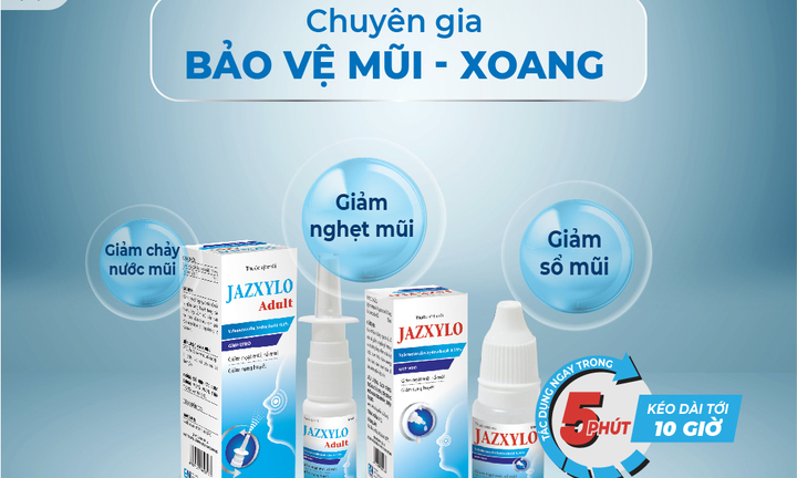 Jazxylo – Giải pháp trị nghẹt mũi, sổ mũi, viêm mũi, viêm xoang thế hệ mới