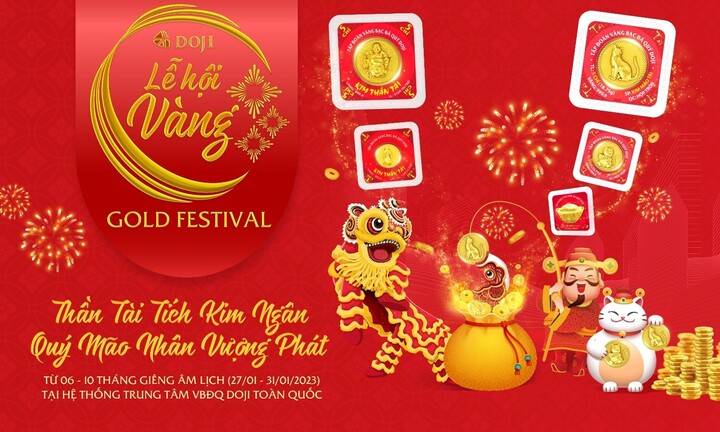 Doji chuẩn bị 450.000 sản phẩm vàng độc đáo tại Lễ hội Vàng - Gold Festival 2023