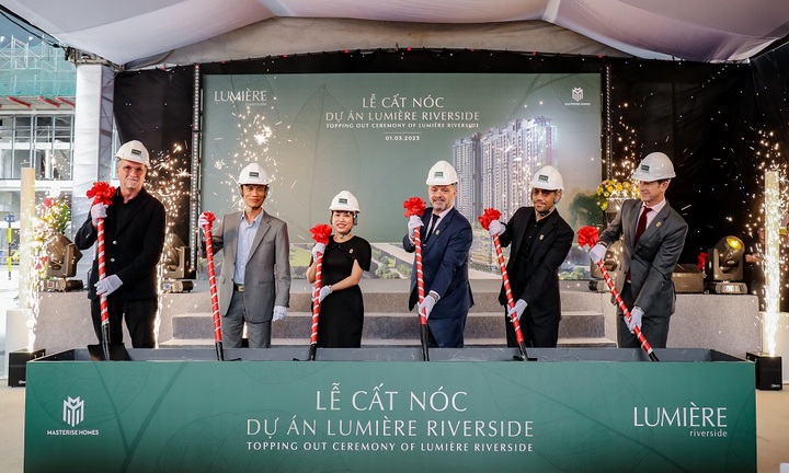 Masterise Homes chính thức cất nóc dự án LUMIÈRE riverside
