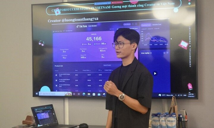 Tiktoker Lương Toàn Thắng vượt mốc doanh thu 1 tỷ/tháng