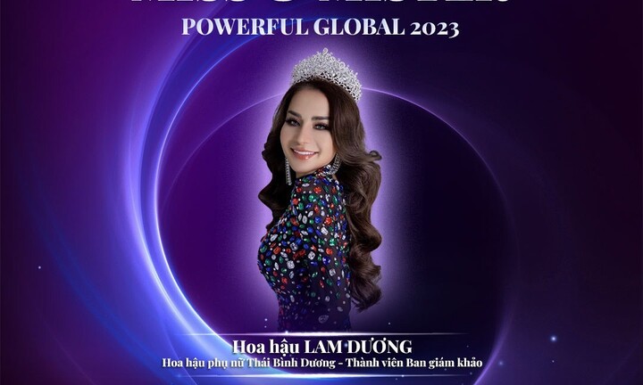 Hoa hậu Lam Dương ngồi giám khảo chấm thi Hoa hậu tại Canada