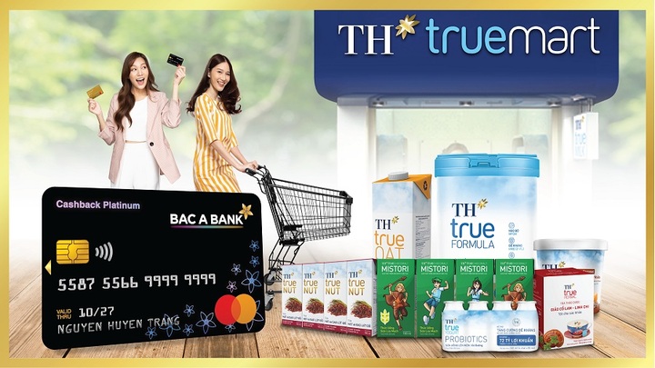 Chủ thẻ tín dụng BAC A BANK nhận ưu đãi đặc quyền tại TH Truemart