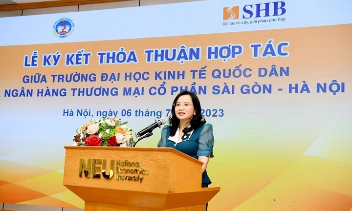 SHB tăng cường hợp tác với Đại học Kinh tế Quốc Dân
