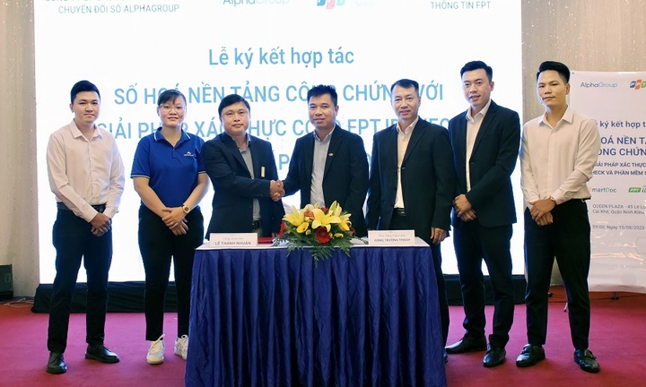 AlphaGroup hợp tác FPT IS triển khai giải pháp xác thực số FPT.IDCheck