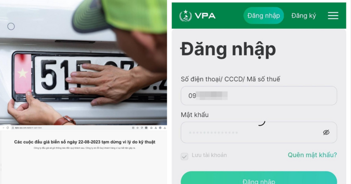 Thời gian tổ chức lại phiên đấu giá biển số ô tô sau sự cố ngày 22/8