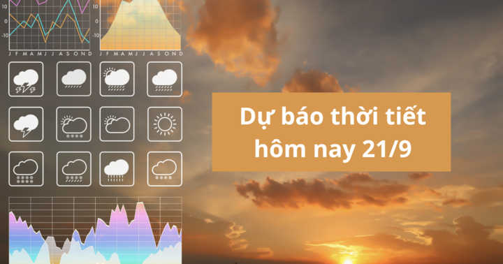Tin tức dự báo thời tiết hôm nay 21/9: Hà Nội tăng nhiệt, trời vẫn có mây