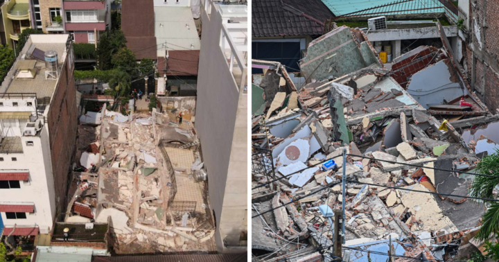 Thông tin mới nhất vụ sập nhà 4 tầng ở TP.HCM: Nhà kế bên cũng đang bị nghiêng