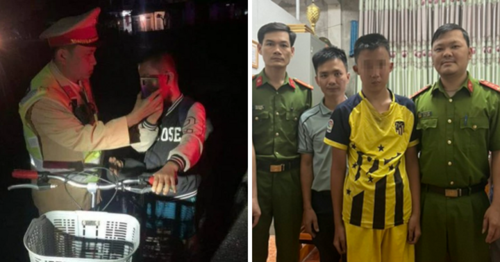 Thiếu niên 14 tuổi đạp xe đi lạc 70km từ Nghệ An vào Hà Tĩnh