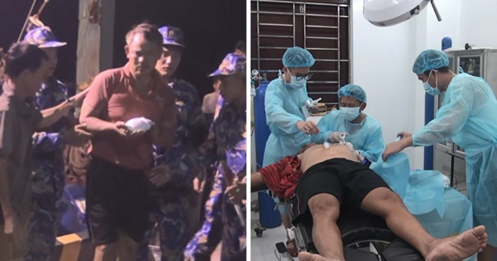 Ngư dân bị máy nghiền đá cuốn nát tay khi đánh bắt hải sản trên ngư trường