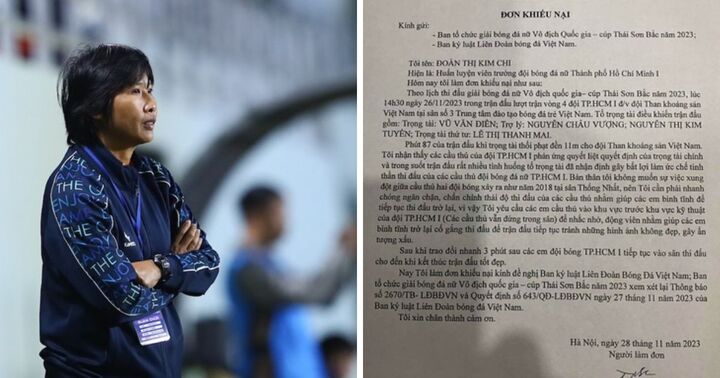 HLV Kim Chi đội nữ TP.HCM I làm đơn khiếu nại vì nhận án phạt cấm chỉ đạo 2 trận, VFF nói gì?