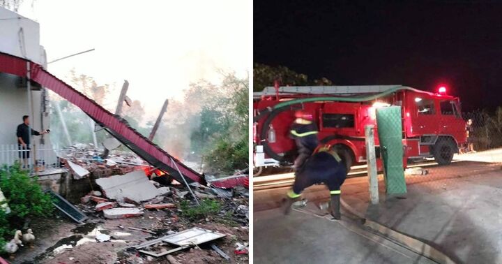 Nóng: Nổ lớn làm sập nhà dân, ít nhất 1 người tử vong ở Ninh Bình