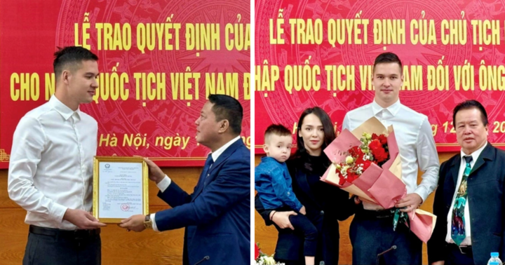 Thủ môn Nguyễn Filip nói tiếng Việt đầy xúc động khi chính thức nhận quốc tịch Việt Nam