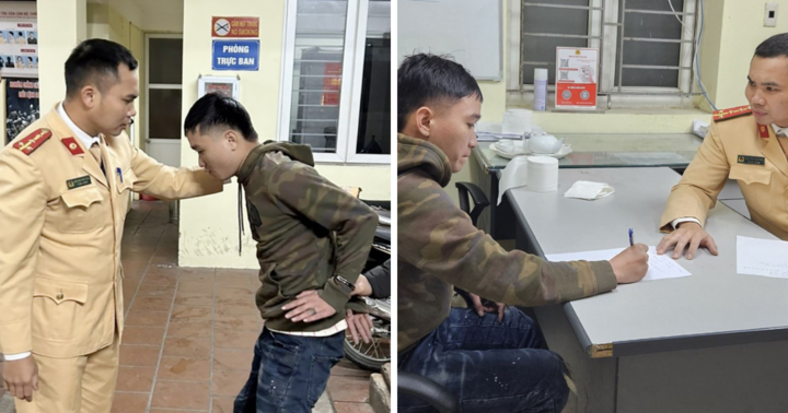 Đại úy CSGT lao ra 