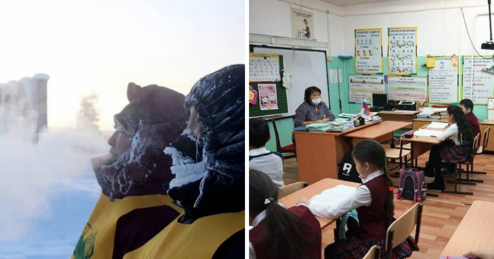 Học sinh sống ở vùng vùng lạnh nhất thế giới hằng ngày đi học như thế nào?