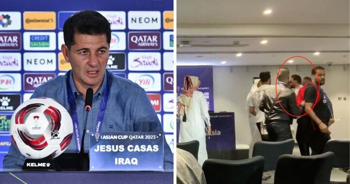 Vụ HLV tuyển Iraq suýt bị đánh: AFC ra án phạt phóng viên có hành vi tấn công