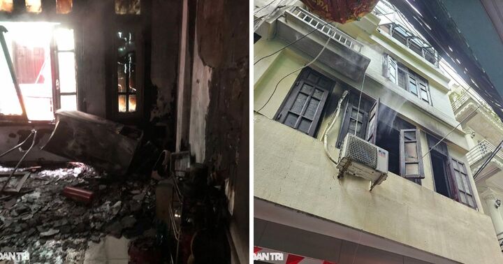 Cháy nhà 6 tầng ở Hà Nội ngày 30 Tết, cảnh sát cứu 3 người thoát nạn